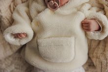 Load image into Gallery viewer, Mema Knits Sherpa Jacket &amp; Knitted Beanie - Ivory