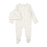 Ladida Ribbed Park Footie And Hat - Caramel