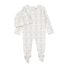 Load image into Gallery viewer, Ladida Teddy Footie And Hat - Blue