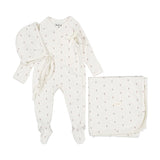 Ladida Tiny Rose Wrap Tie Layette Set - Pink