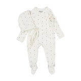 Ladida Tiny Rose Wrap Tie Footie And Bonnet - Pink