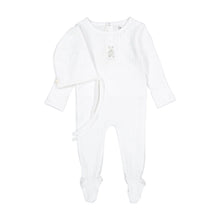 Load image into Gallery viewer, Ladida Cotton Bunny Footie And Bonnet - Sand