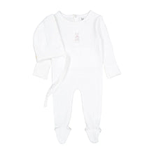 Load image into Gallery viewer, Ladida Cotton Bunny Footie And Bonnet - Rose