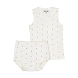 Ladida Wrap Tie Tiny Rose Bloomer Set - Pink