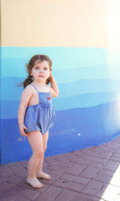 Load image into Gallery viewer, Calla Lili Girls Nautical Romper - Denim Blue