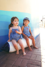 Load image into Gallery viewer, Calla Lili Boys Nautical Romper - Denim Blue