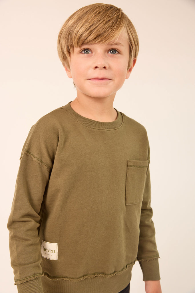 Heven Boys Sweatshirt - Green (H76)