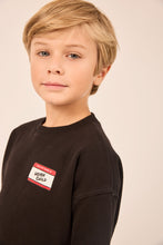 Load image into Gallery viewer, Heven Hello Sweatshirt - Black (H72)