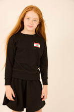 Load image into Gallery viewer, Heven Hello Sweatshirt - Black (H72)
