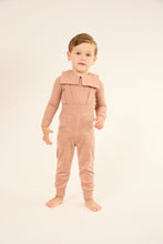 Load image into Gallery viewer, Little Parni Velour Overall Set (K726) - Pink