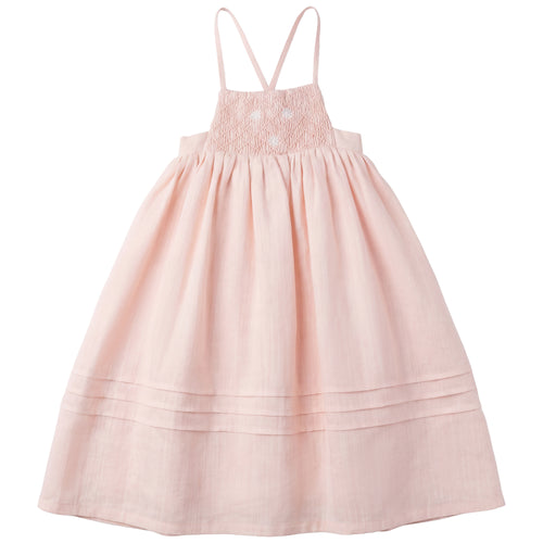 Calla Lili Girls Dress With Daisies - Pink