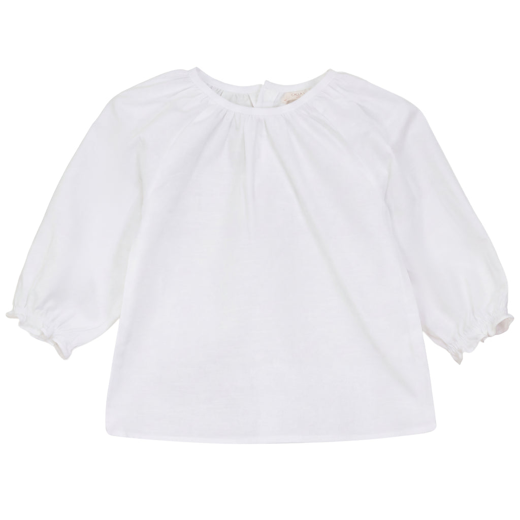 Calla Lili Girls Shirt (To Jumper) - White