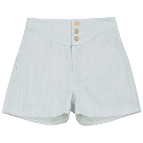 Calla Lili Boys Bermudas With Buttons - Blue Sage
