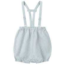 Load image into Gallery viewer, Calla Lili Baby Boy Linen Romper - Blue Sage