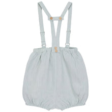 Load image into Gallery viewer, Calla Lili Baby Boy Linen Romper - Blue Sage