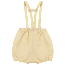 Load image into Gallery viewer, Calla Lili Baby Boy Linen Romper - Yellow