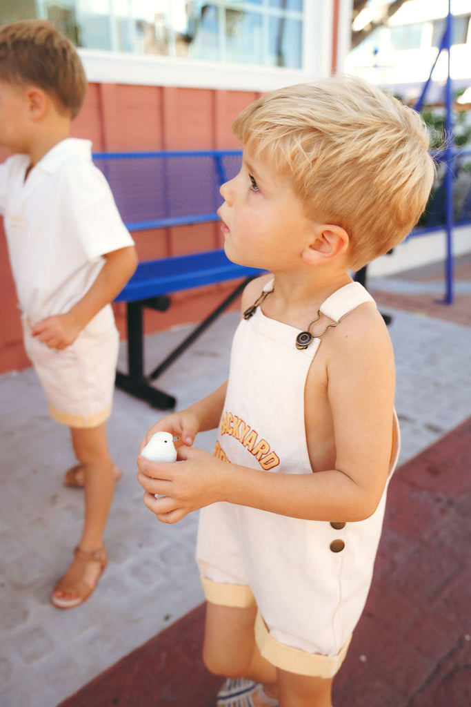 Calla Lili Baby Boy Garden Romper - Berry