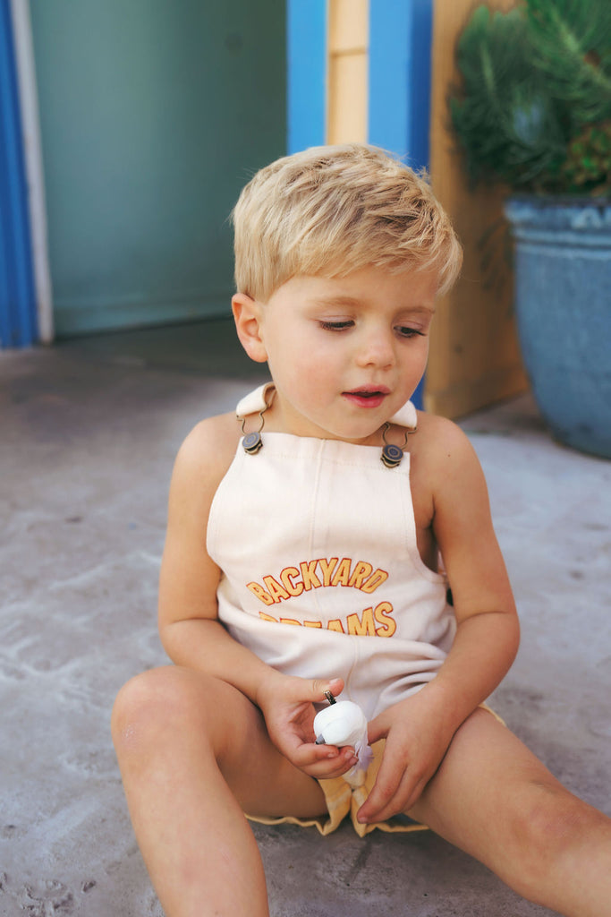 Calla Lili Baby Boy Garden Romper - Berry