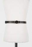 Twinset Oval Enameled Buckle Belt - Black