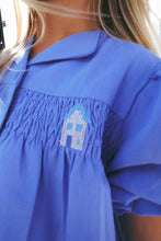 Load image into Gallery viewer, Calla Lili Girls Dress With Smocking - Royal Blue