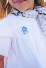 Load image into Gallery viewer, Calla Lili Girls Dress With Smocking - White