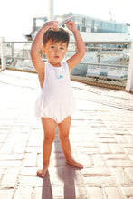 Load image into Gallery viewer, Calla Lili Baby Boy Linen House Romper - White