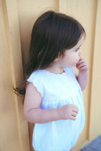 Load image into Gallery viewer, Calla Lili Baby Girl Linen Romper With Scallops