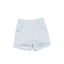 Load image into Gallery viewer, Le Bourdon Linen Seam Shorts - Blue