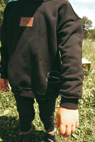 Calla Lili Boys Stamp Sweatshirt - Black