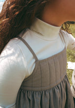 Load image into Gallery viewer, Calla Lili Girls Quilted Dress - Taupe