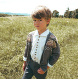 Calla Lili Boys Chunky Cardigan - Grey
