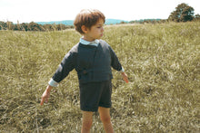 Load image into Gallery viewer, Calla Lili Boys Knit Round Neck Sweater - Blue