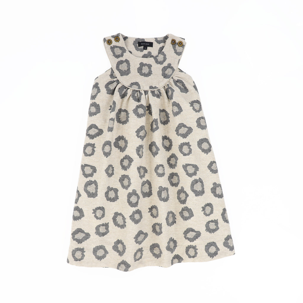 Bamboo Leopard Piped Jumper - Beige