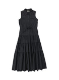 Valentina Rhinestone Collared Jumper - Black