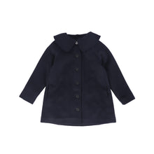 Load image into Gallery viewer, Bamboo Wool Collar Swing Coat - Navy