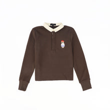 Load image into Gallery viewer, Bamboo Embroidered Doll Sweatshirt - Brown