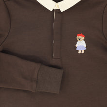 Load image into Gallery viewer, Bamboo Embroidered Doll Sweatshirt - Brown