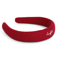 Load image into Gallery viewer, Le Enfant Chunky Knit Embroidered Hairband - Red