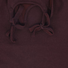 Load image into Gallery viewer, Bamboo Shoulder Bow Knit Romper - Burgundy