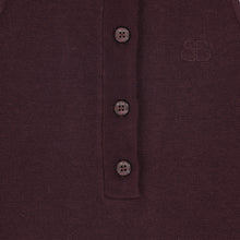 Load image into Gallery viewer, Bamboo Buttoned Knit Romper - Burgundy