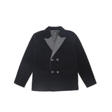 Bamboo Velvet Taffeta Blazer - Black