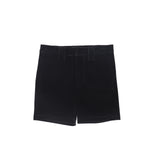 Bamboo Velvet Detail Shorts - Black