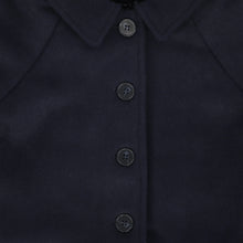 Load image into Gallery viewer, Bamboo Wool Raglan Coat - Navy