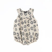 Load image into Gallery viewer, Bamboo Leopard Piped Romper - Beige
