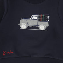 Load image into Gallery viewer, Bamboo Truck Embroidered Sweatshirt Set - Navy