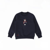 Bamboo Doll Embroidered Sweatshirt - Navy