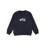 Bamboo Truck Embroidered Sweatshirt - Navy