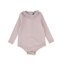 Load image into Gallery viewer, Bamboo Ruffle Collar Onesie - Lilac