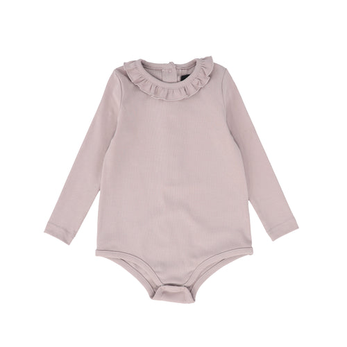 Bamboo Ruffle Collar Onesie - Lilac
