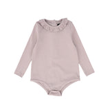 Bamboo Ruffle Collar Onesie - Lilac